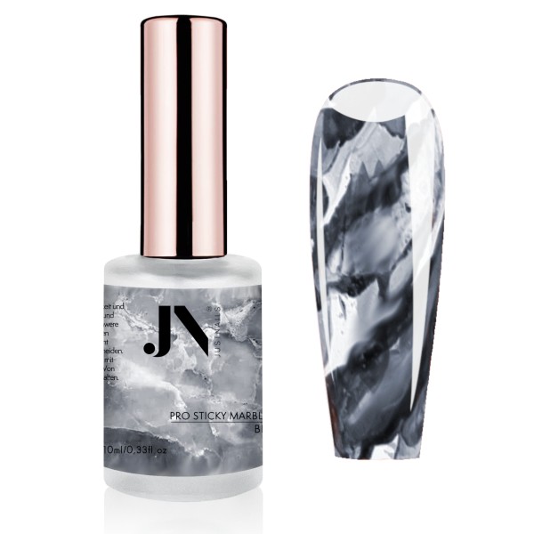 JUSTNAILS Nail Marble INK Color PRO STICKY - Black