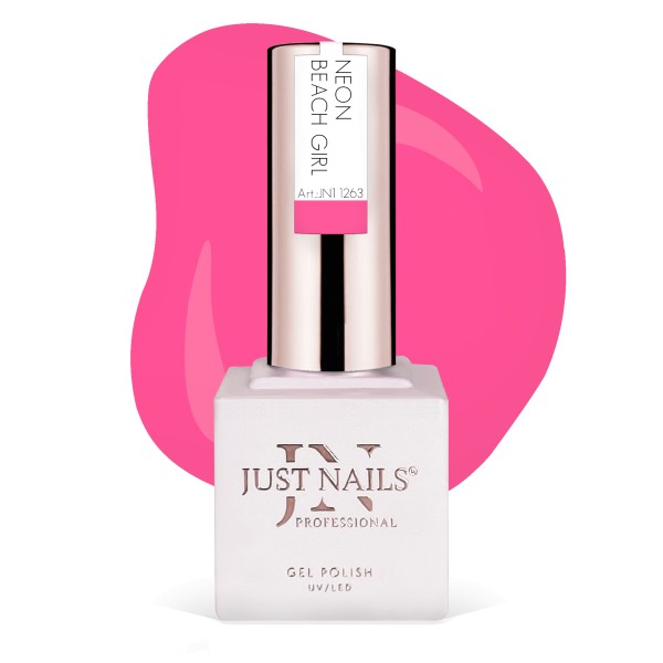 JUSTNAILS Gel Polish Color - NEON BEACH GIRL - Shellac Soak-off