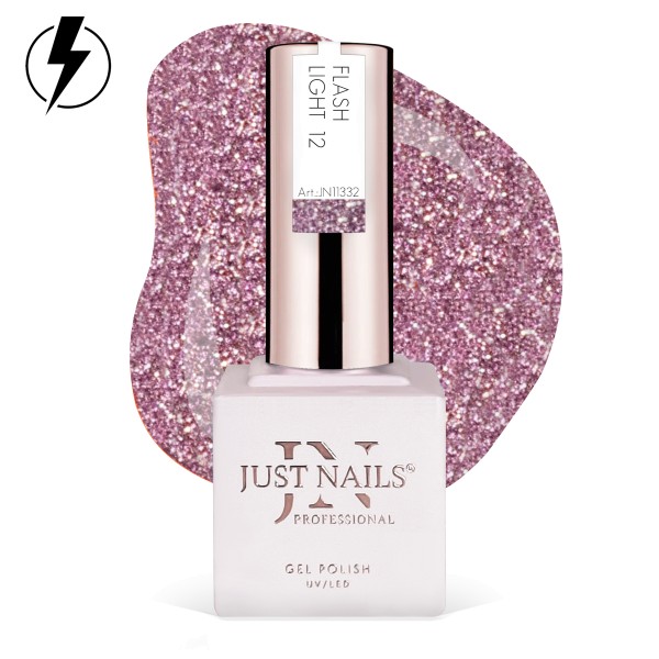 JUSTNAILS Gel Polish Color - Flash Light 12 - Shellac Soak-off *Abverkauf