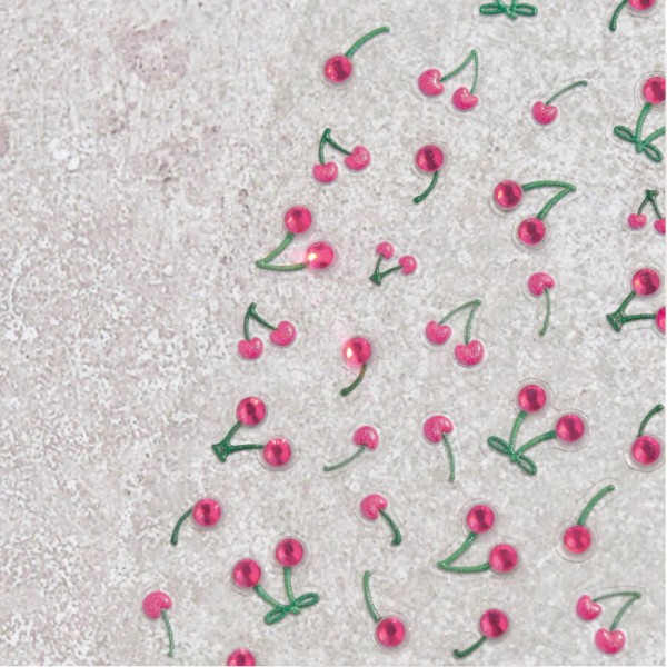 JUSTNAILS Pink Cherry 5D Sticker Strass