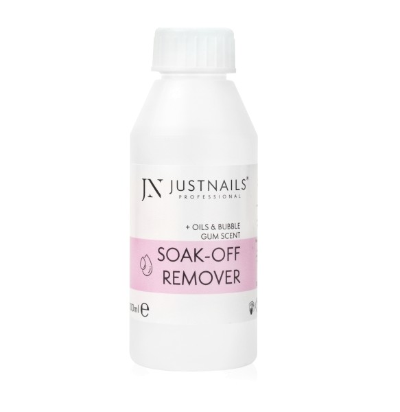 JUSTNAILS Premium Soak Off & Acryl Remover + Revitalisants + Parfum Bubble Gum