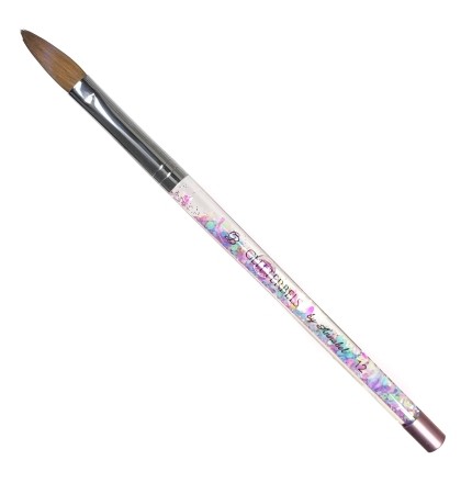 GLITTERBELS Pinch Pastel Glitter Acryl Pinsel Größe 12